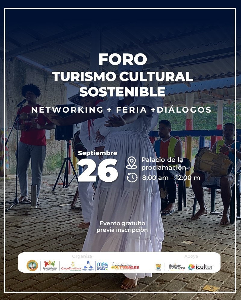 Aviso informativo Foro Turismo Cultural Sostenible - septiembre 26