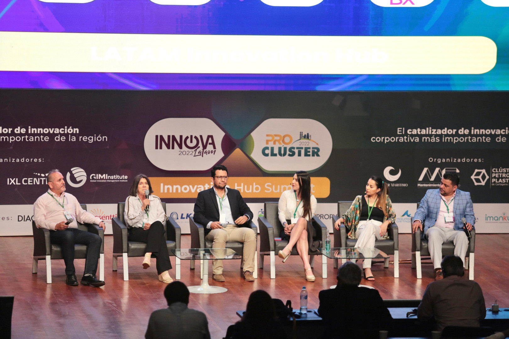 Panel evento Innova Latam 2023, 8vo Congreso Nacional de Iniciativas Clúster